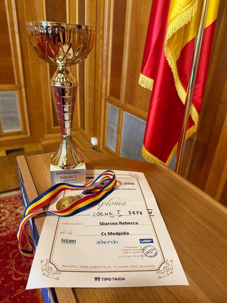 Șah în școală la Palatul Parlamentului!