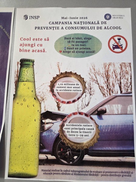 Campania Națională de prevenție a consumului de alcool – Mai-Iunie 2026